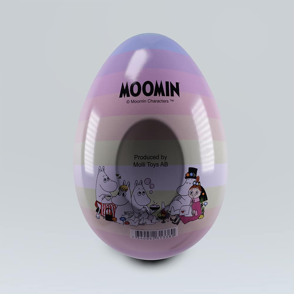 Mumin Plåtägg / Påskägg - Rainbow 15 cm - 2