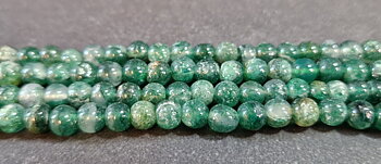 Grön Aventurin Pärlor på Sträng - Runda, 5mm
