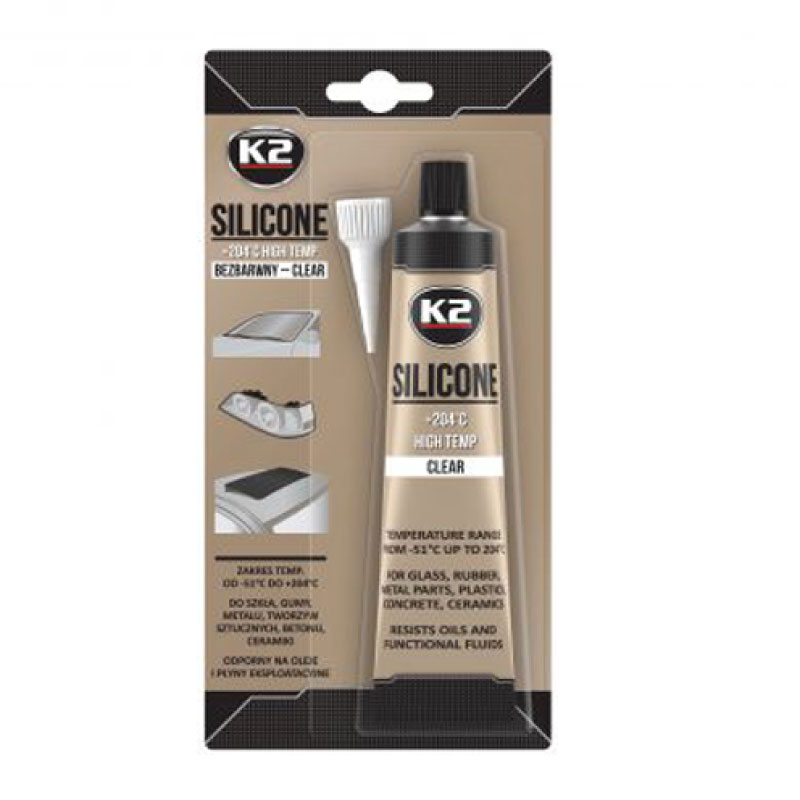 K2 CLEAR SILICONE +204°C transparent