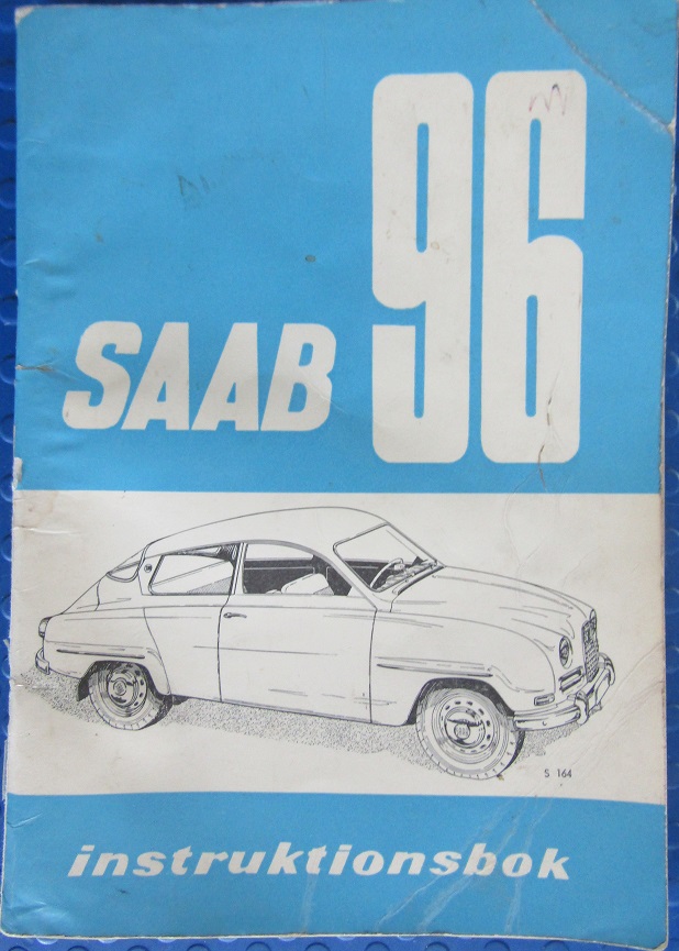 1963 SAAB 96 Instruktionsbok