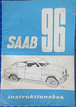 1963 SAAB 96 Instruktionsbok