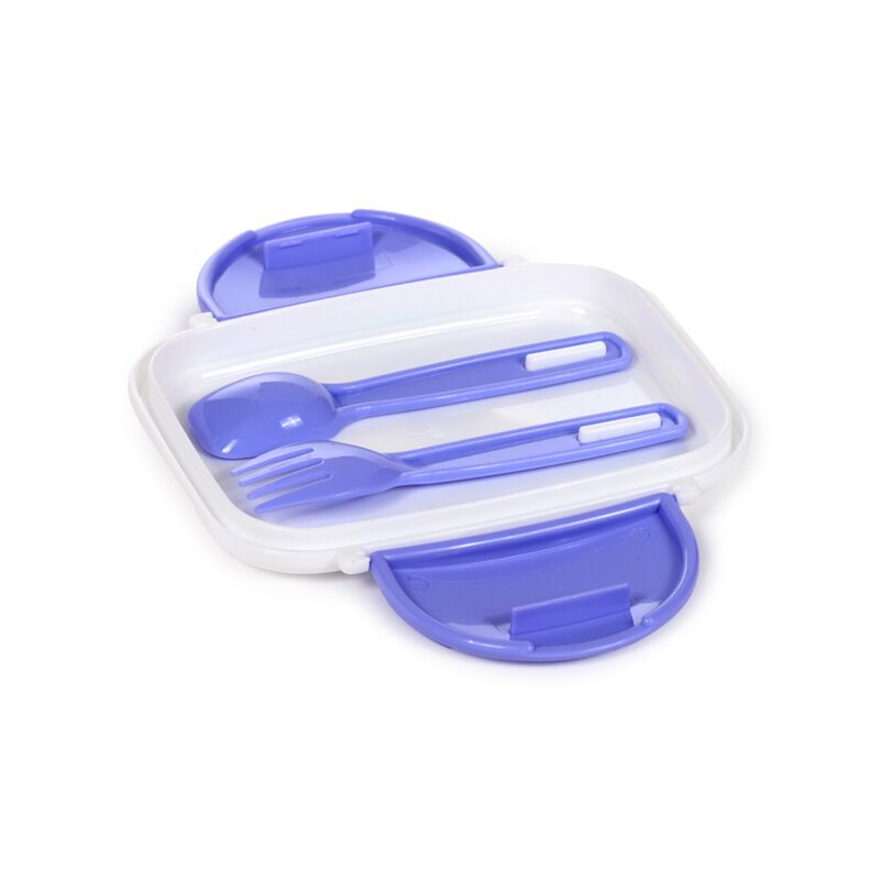 Moomin Clip Lock Stacked Bento Lunch Box with Cutlery - 5
