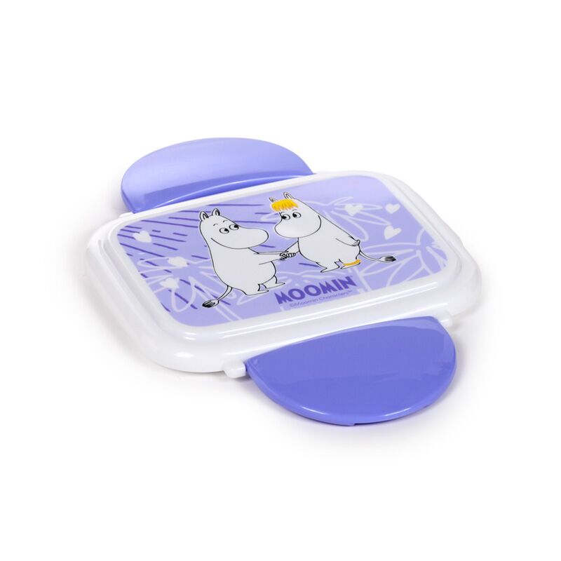 Moomin Clip Lock Stacked Bento Lunch Box with Cutlery - 4