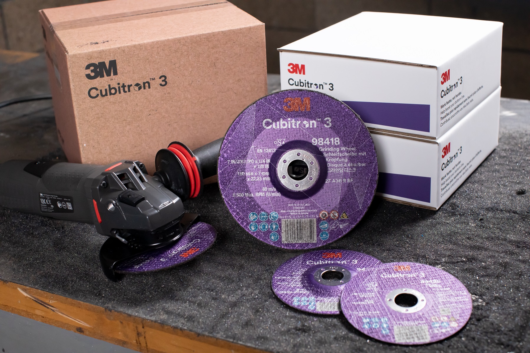 3M™ Cubitron™ 3 cut-off wheel, 36+, T41, 230 mm x 2 mm x 22.23 mm - 3