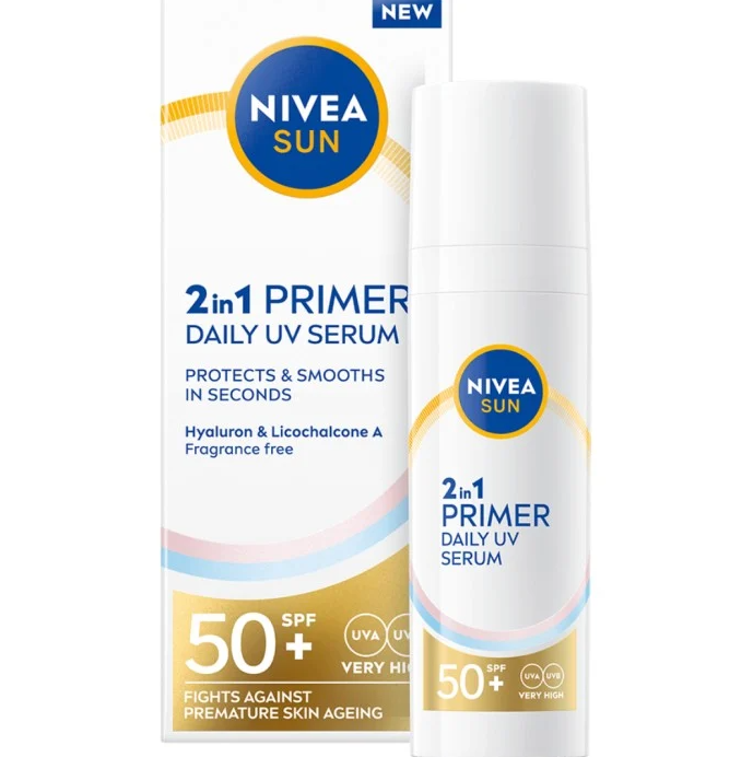 NIVEA SUN Solkräm ansikte UV Face 2in1 Daily Serum SPF50+ 30 ml