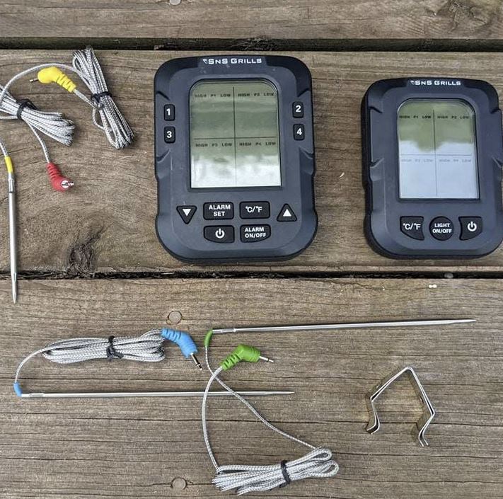SNS-500 trådlös bbq termometer med 4 prober. - 5