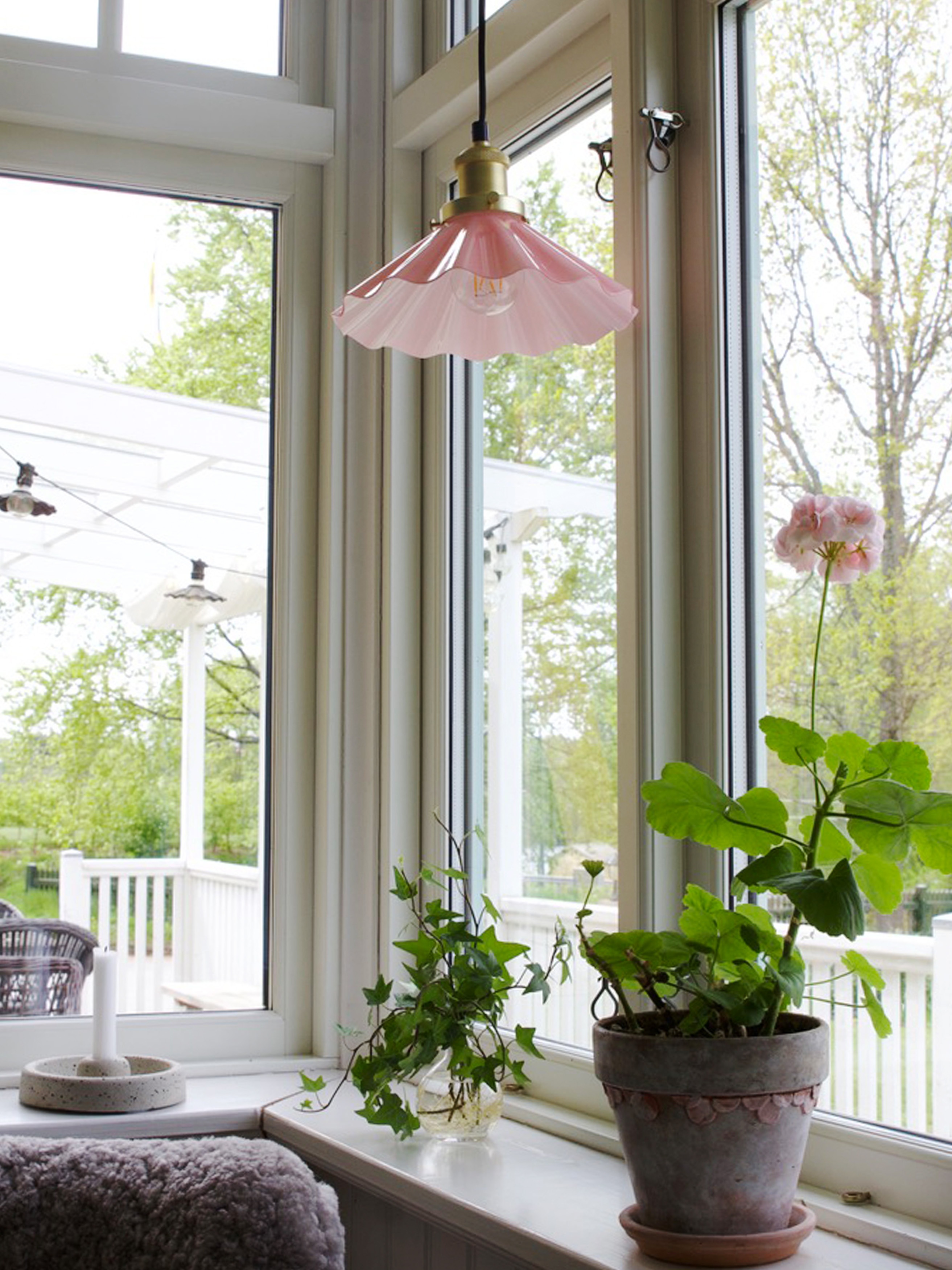 August Fönsterlampa - 25 cm - Fönsterlampa - Veckad - 5
