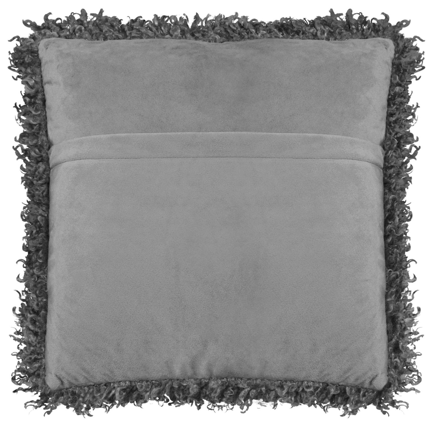 Wooly Kudde Fårskinnsimitation - Grå  - 4