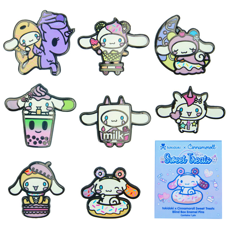 Tokidoki x Cinnamoroll Sweet Treats Emalj Pin Blind Box