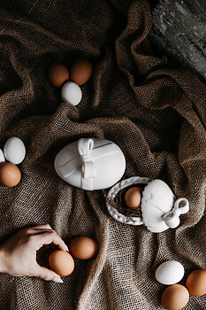 ÄGG DEKORATION - VIT