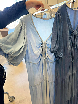 KLÄNNING MAXI - DENIM/BLÅ
