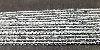 Bergkristall Pärlor på Sträng - Runda, 3,5mm