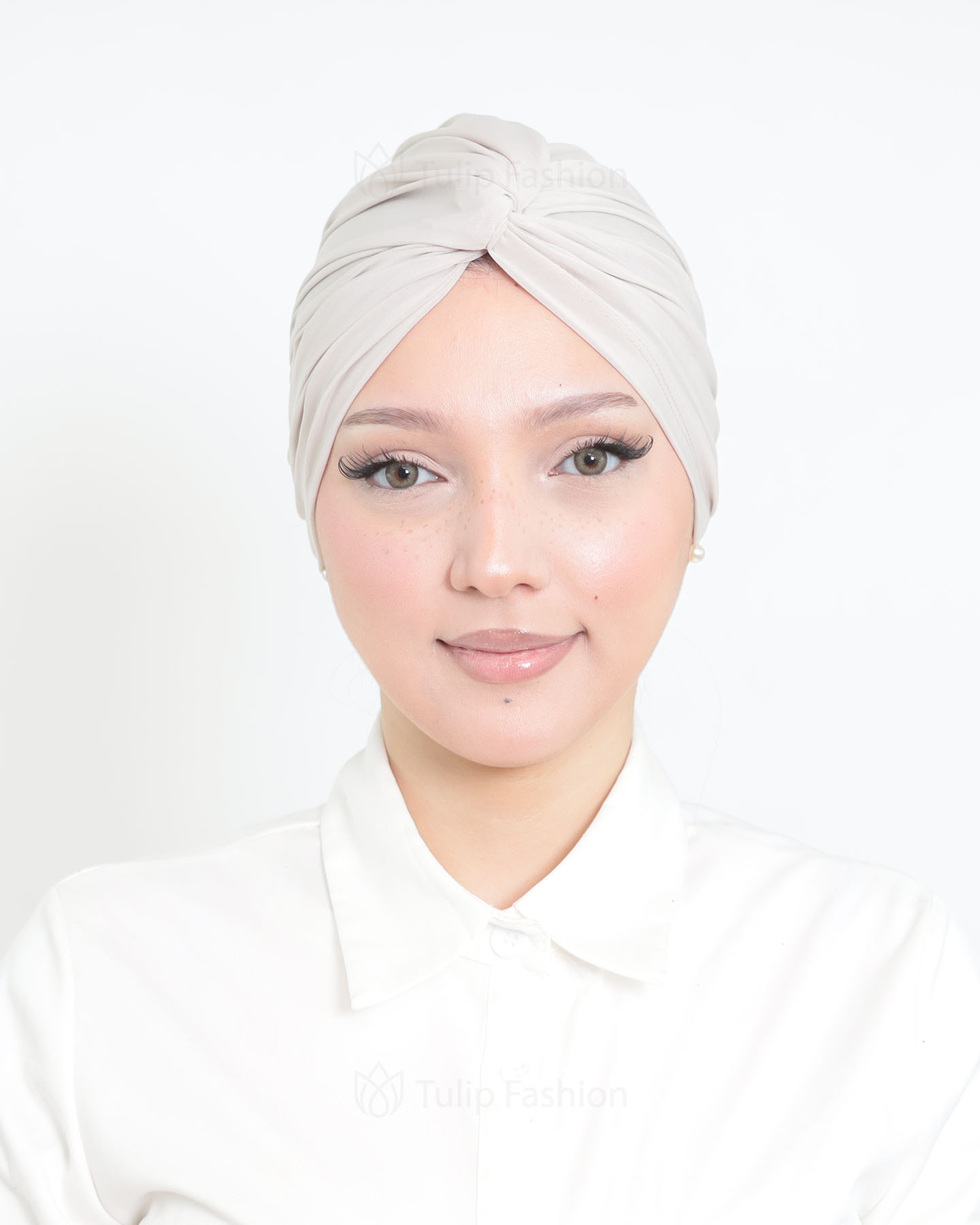 Turban - Olivine - Pearl White - 2