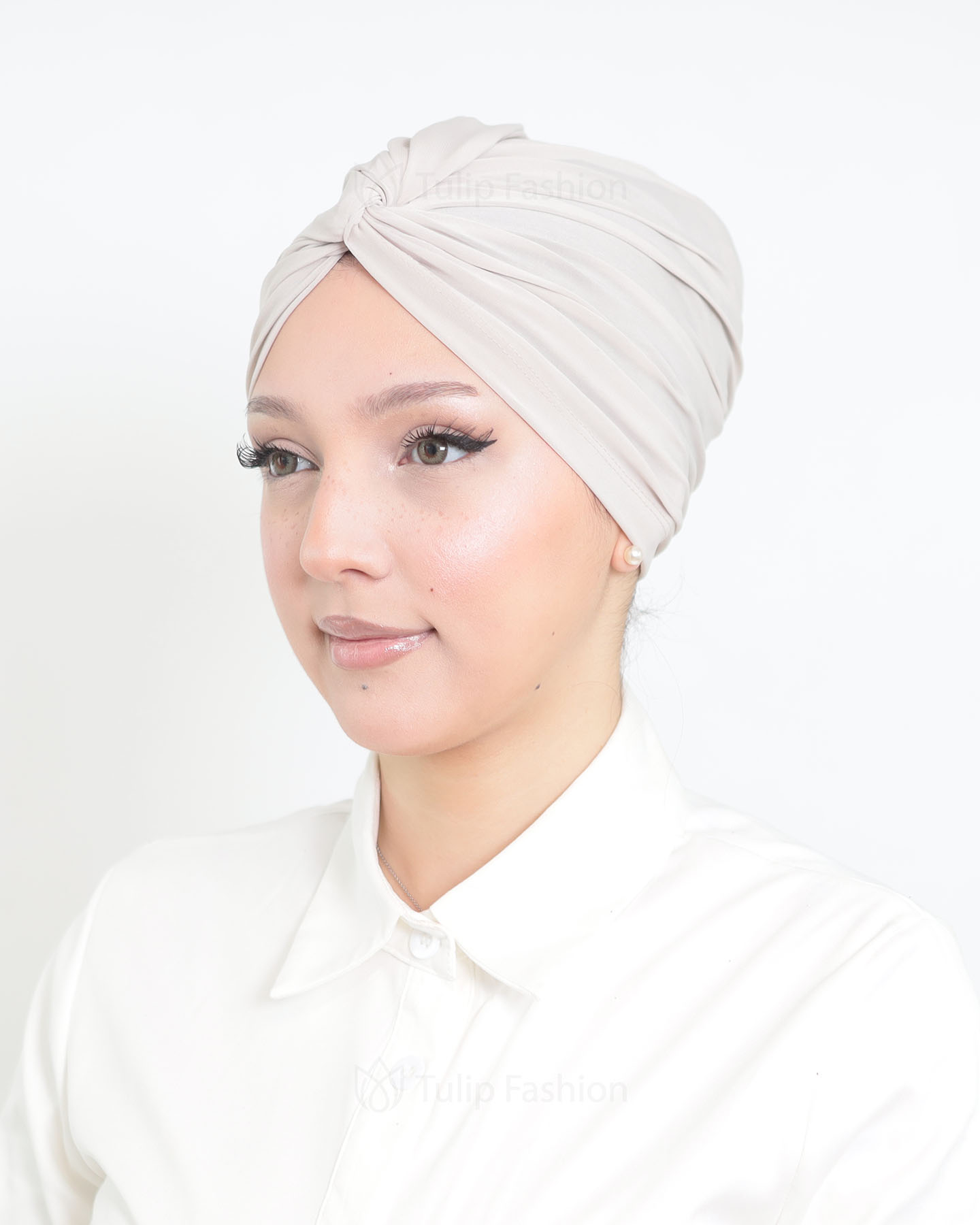 Turban - Olivine - Pearl White - 4