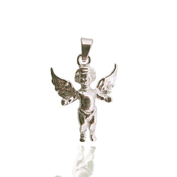 Berlock Ängel 17.5mm Äkta Silver
