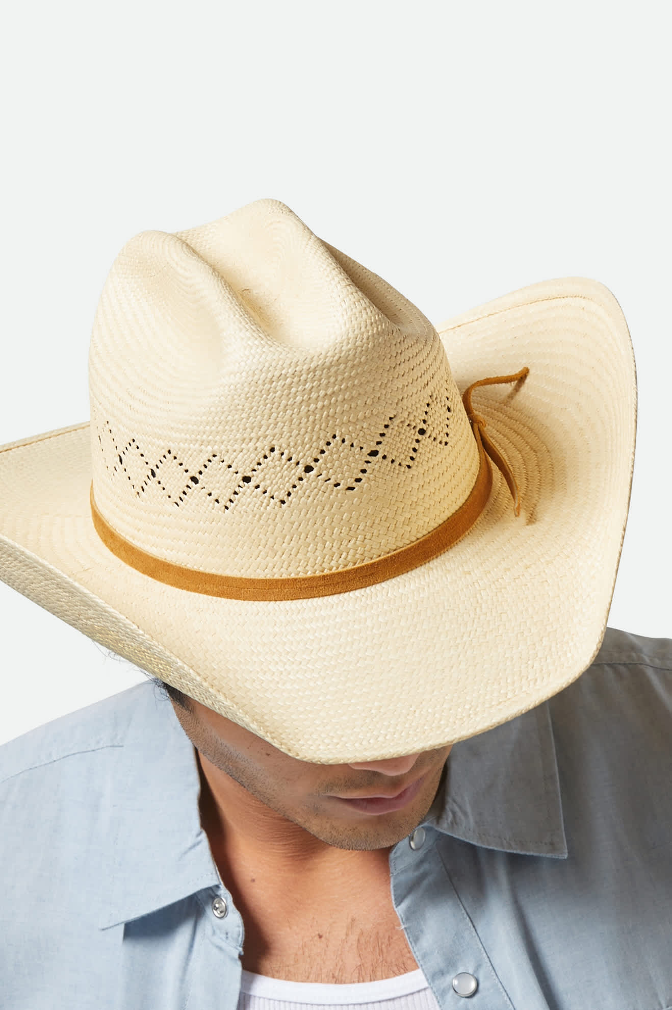 Laredo cowboyhatt strå panama - 8