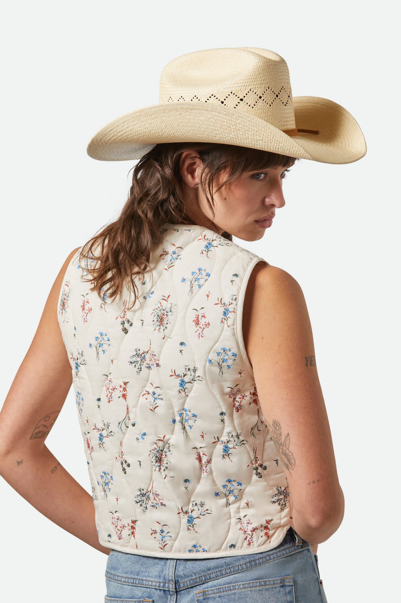 Laredo cowboyhatt strå panama - 10