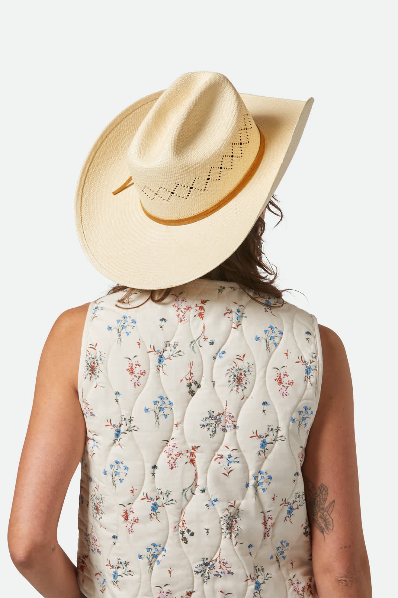 Laredo cowboyhatt strå panama - 7