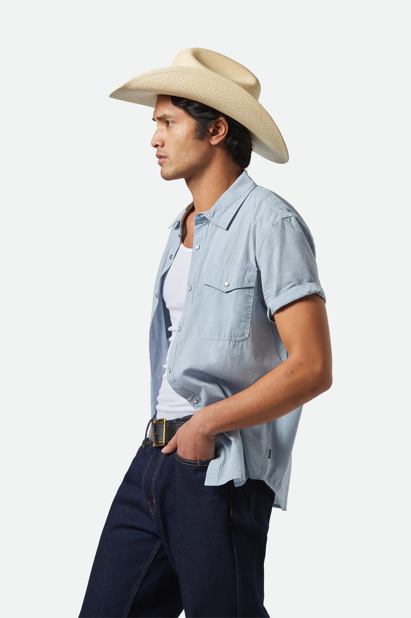 Laredo cowboyhatt strå panama - 4