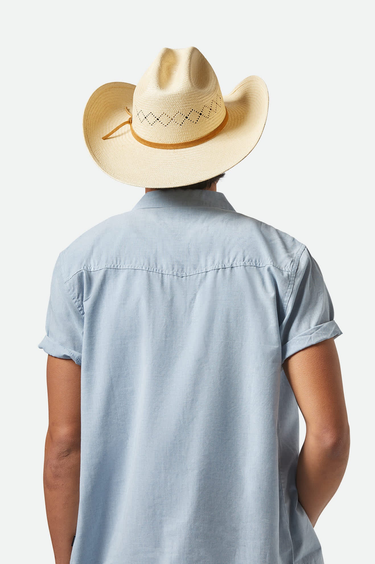 Laredo cowboyhatt strå panama - 6