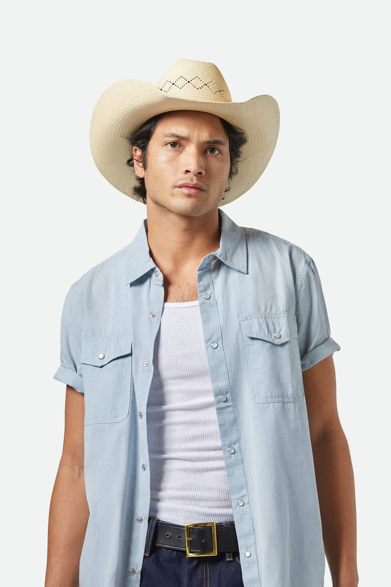 Laredo cowboyhatt strå panama - 2