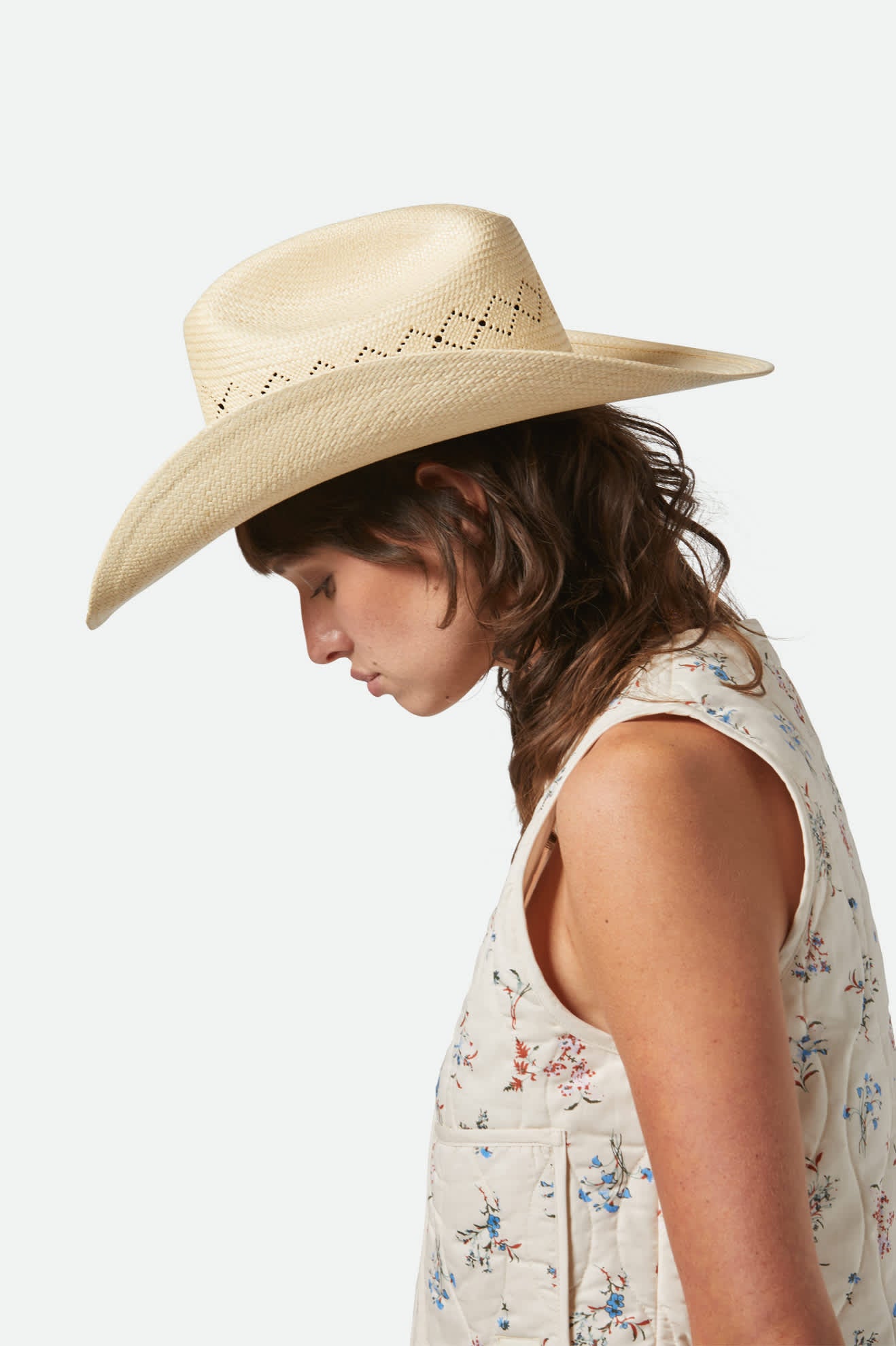 Laredo cowboyhatt strå panama - 5
