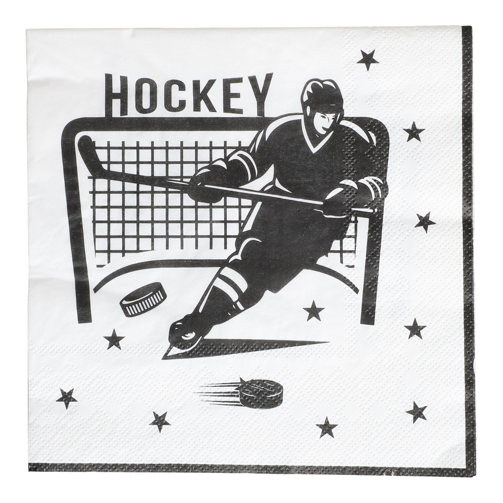 Paper Napkins Hockey 33x33cm 16pcs