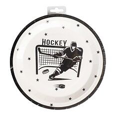 Paper Plates Hockey 23cm 8pcs