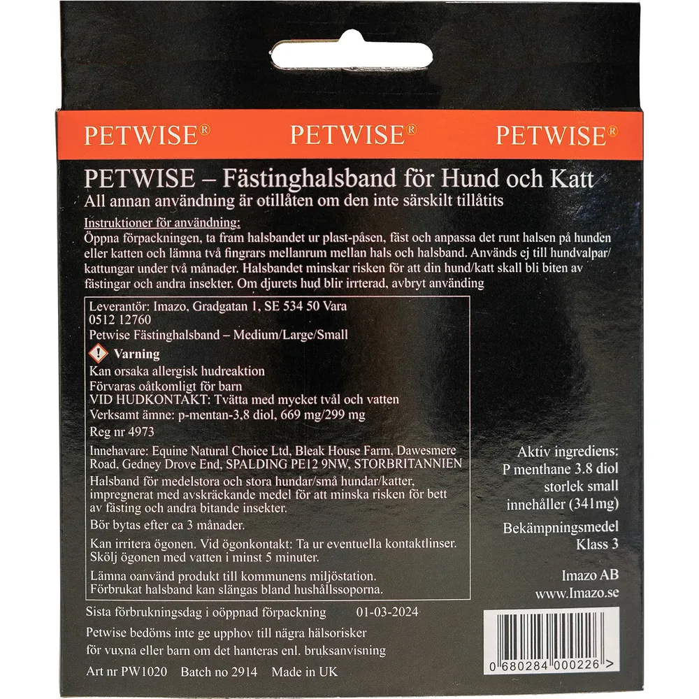 Petwise Fästinghalsband För Hund Small <40cm  - 3