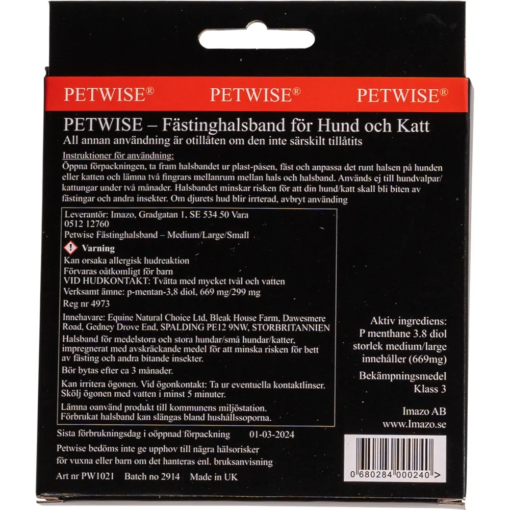 Petwise Fästinghalsband För Hund Medium/Large (40-70 cm) - 3