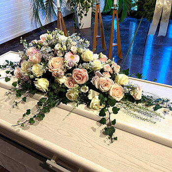 kistdekoration nr1501 ljusa pastellfärger