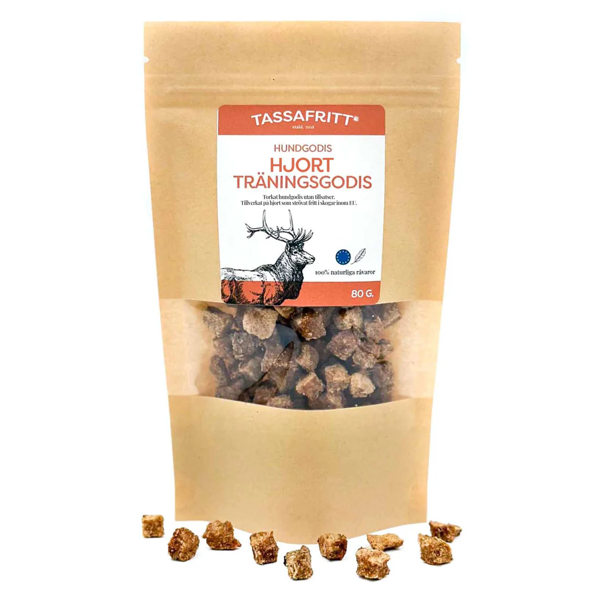 Tassafritt Hundgodis Hjort 80g