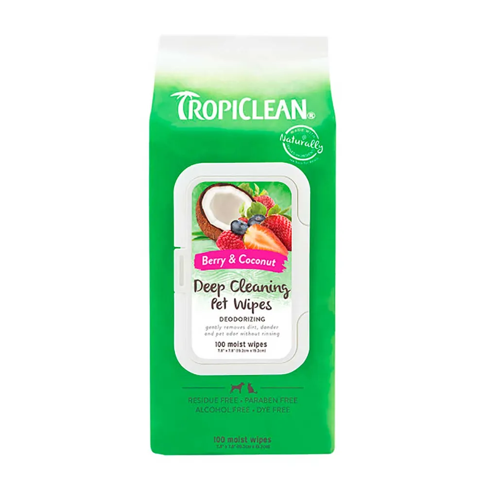 Tropiclean Deep Cleaning Wipes 100st - 2