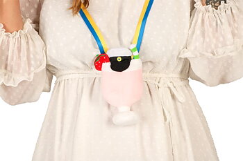 Student-halsband - Jordgubbsdrink med studentmössa