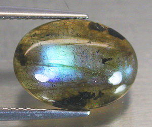 Piedra preciosa labradorita suelta natural ovalada de 4,24 ct con un hermoso juego de colores - 2