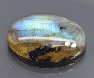 Piedra preciosa labradorita suelta natural ovalada de 4,24 ct con un hermoso juego de colores
