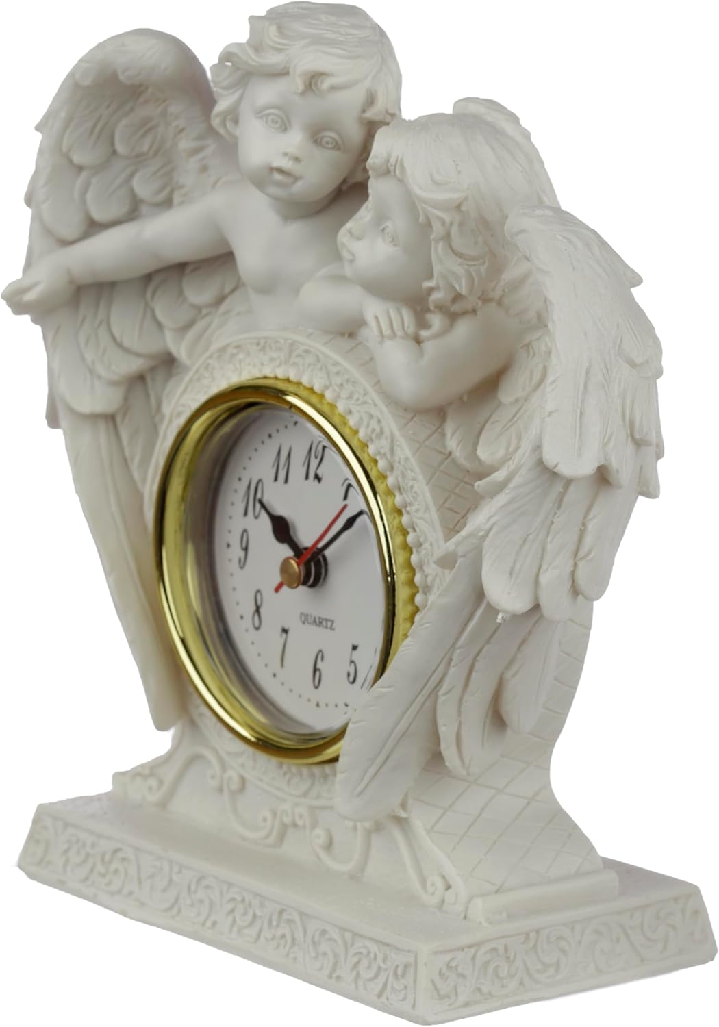 Bordsur klocka bordsklocka Ängel Kerub Ornament shabby chic lantlig stil Gårdsromantik - 2