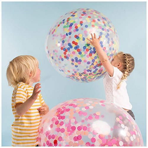 Meri Meri Ballong med konfetti, Rosa