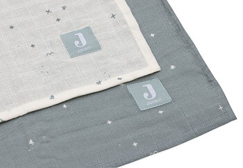 Jollein Muslinfilt 115x115cm Twinkling Sea Green 2p