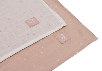 Jollein Muslinfilt 115x115cm Twinkling Wild Rose 2p