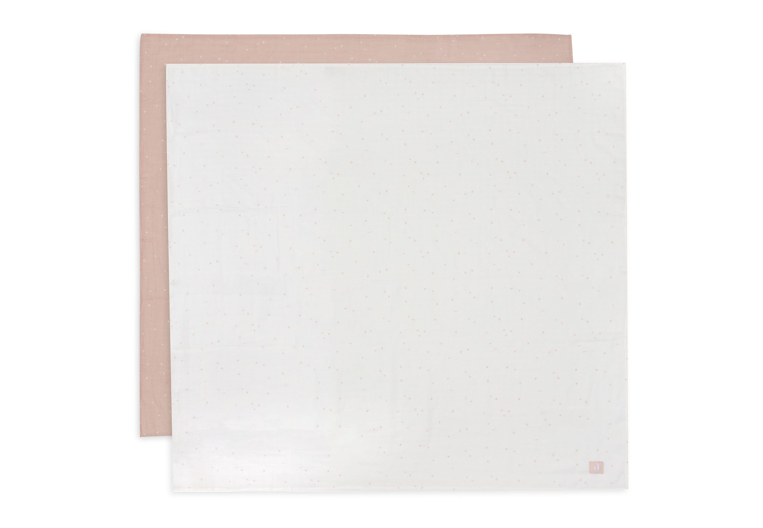Jollein Muslinfilt 115x115cm Twinkling Wild Rose 2p - 4