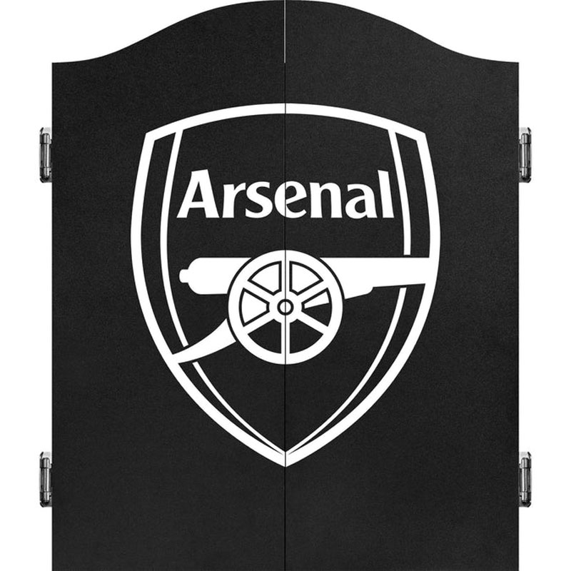 Arsenal FC Official Licensed The Gunners Svart Dartskåp Mono Crest