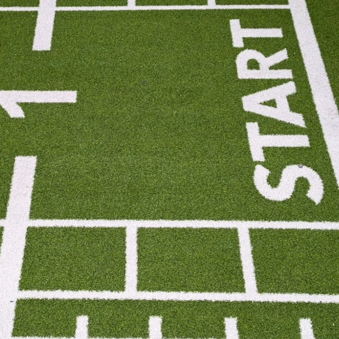 Pavigym Turf (2x10,6 m 22 mm) Grön med markeringar  - 5