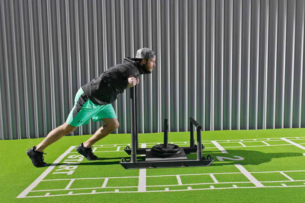 Pavigym Turf (2x10,6 m 22 mm) Grön med markeringar  - 3