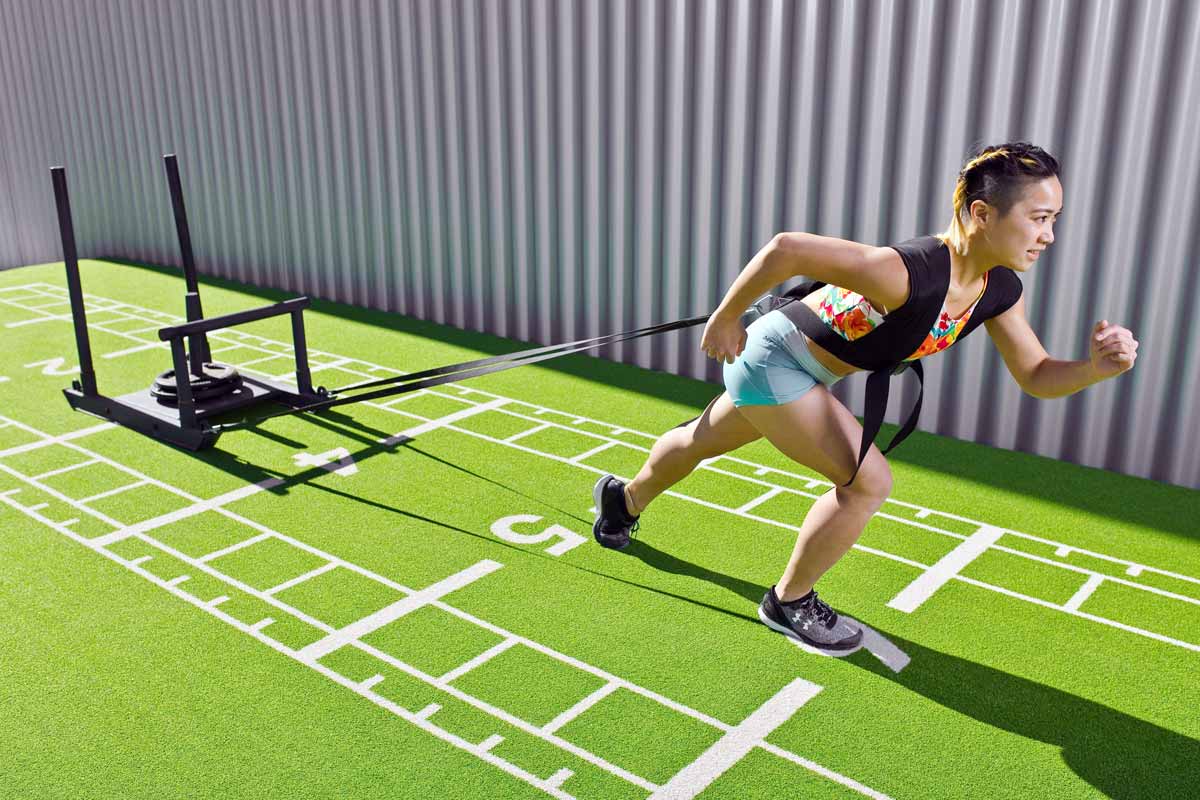 Pavigym Turf (2x10,6 m 22 mm) Grön med markeringar 