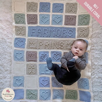 Garnpaket till babypläden "Prins" (14 nystan)