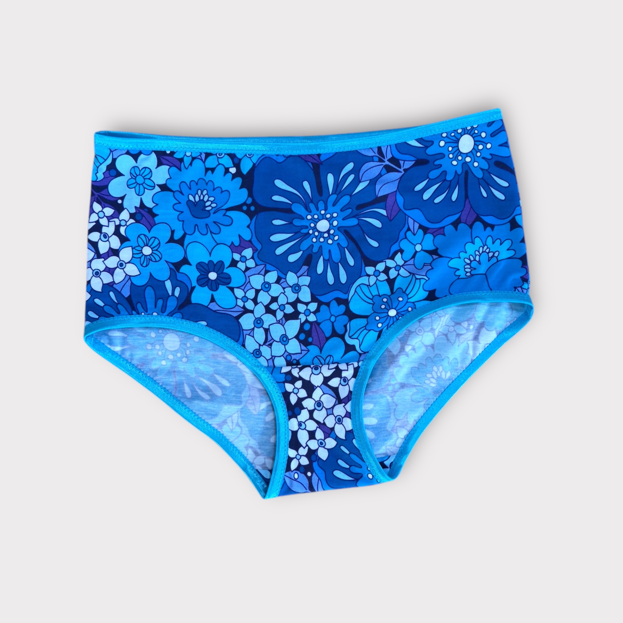 Trosa med hög midja ”Snazzy” blå stl. S