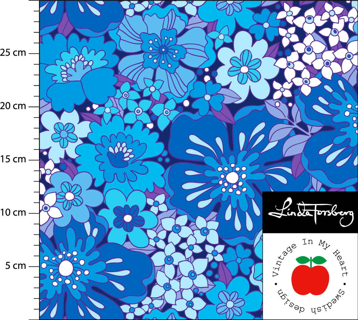 High-waist panties "Snazzy” blue  - 7