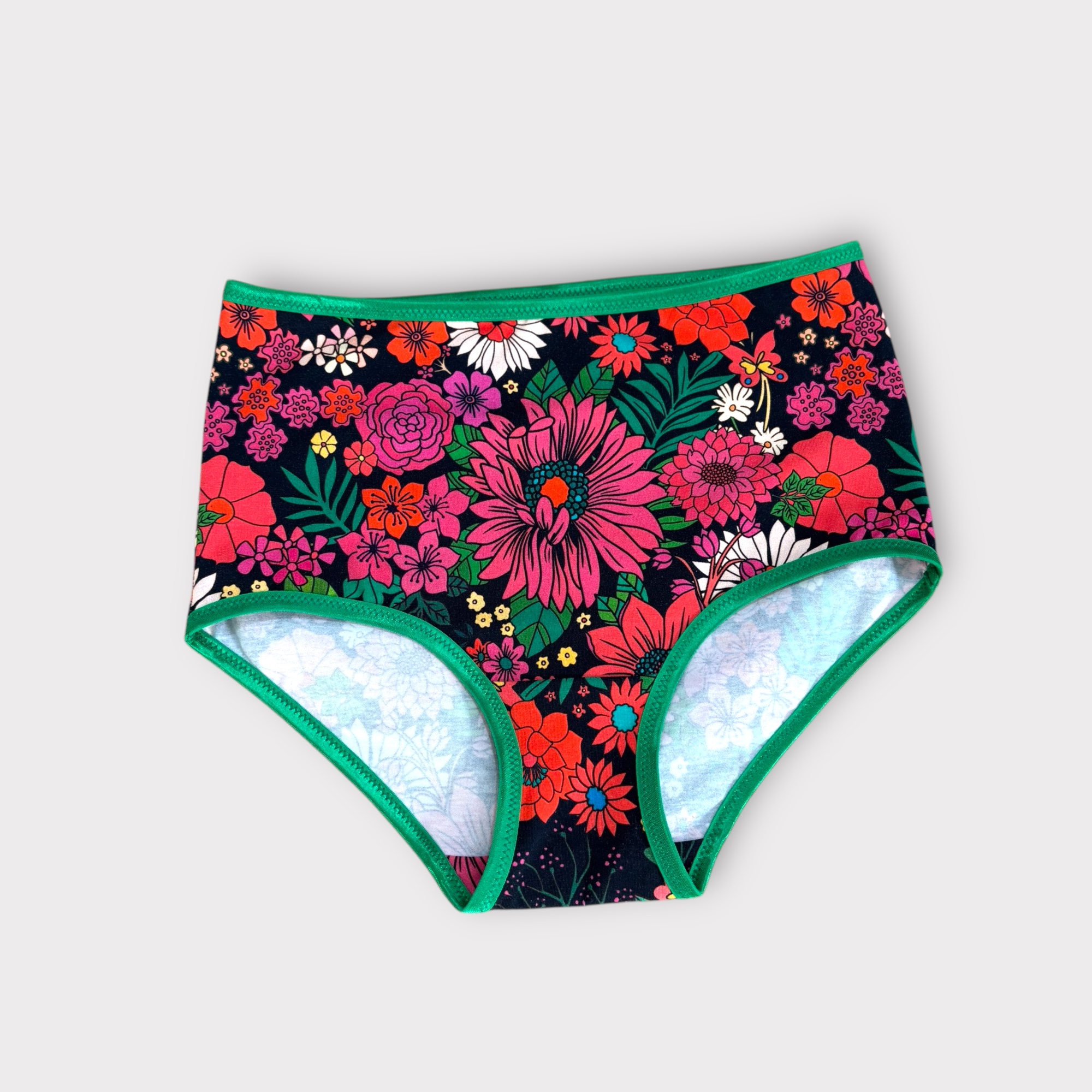 Trosa med hög midja ”Hippie Flowers”