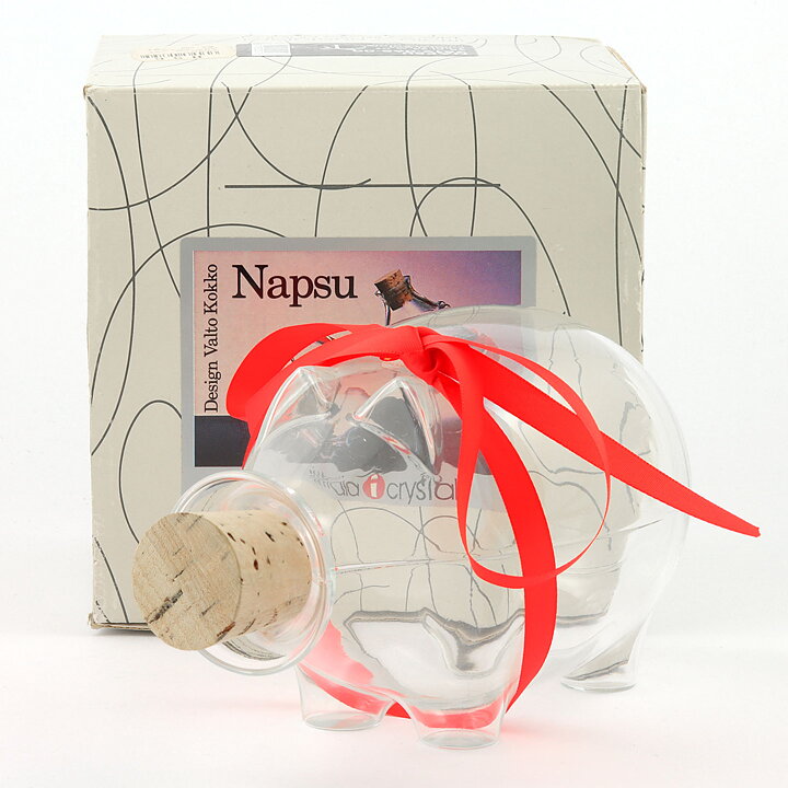 ヴァルト・コッコ  ブタのボトル 『Napsu』ナプス  17cm  1988年 〈箱付き〉
